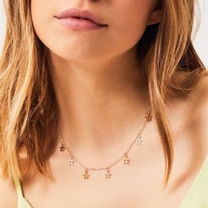 LA Hearts Hollow Star Necklace